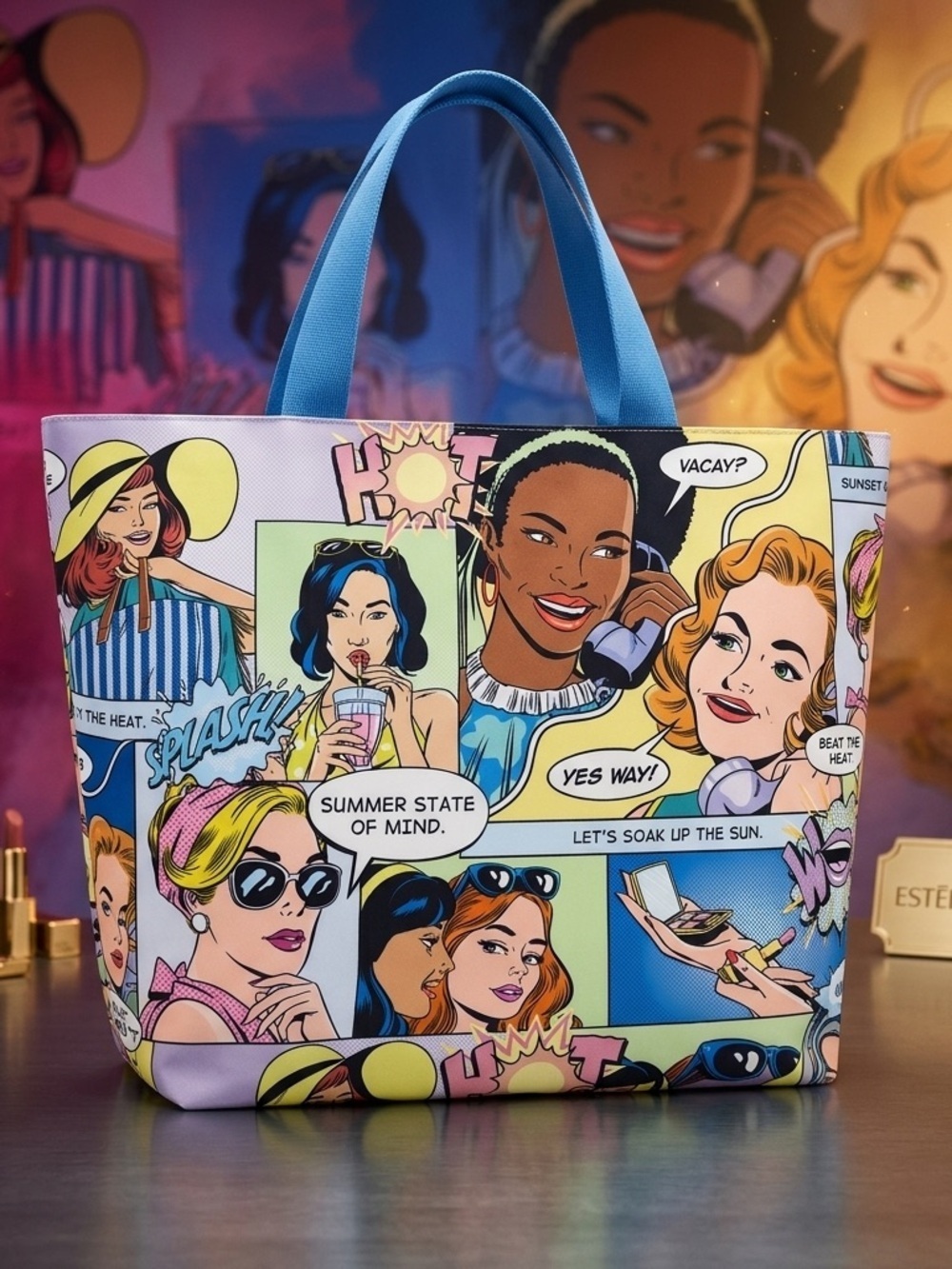 🌟 Estée Lauder Limited Edition "Gossip" Pop Art Tote 🌟